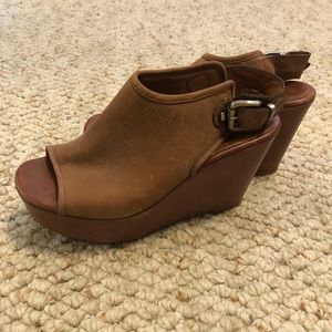 Nicole Leather Wedges
